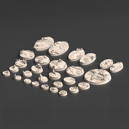 Warpzel-1A Ork Fungus Farm  FDM Miniature Bases (25mm-90mm)