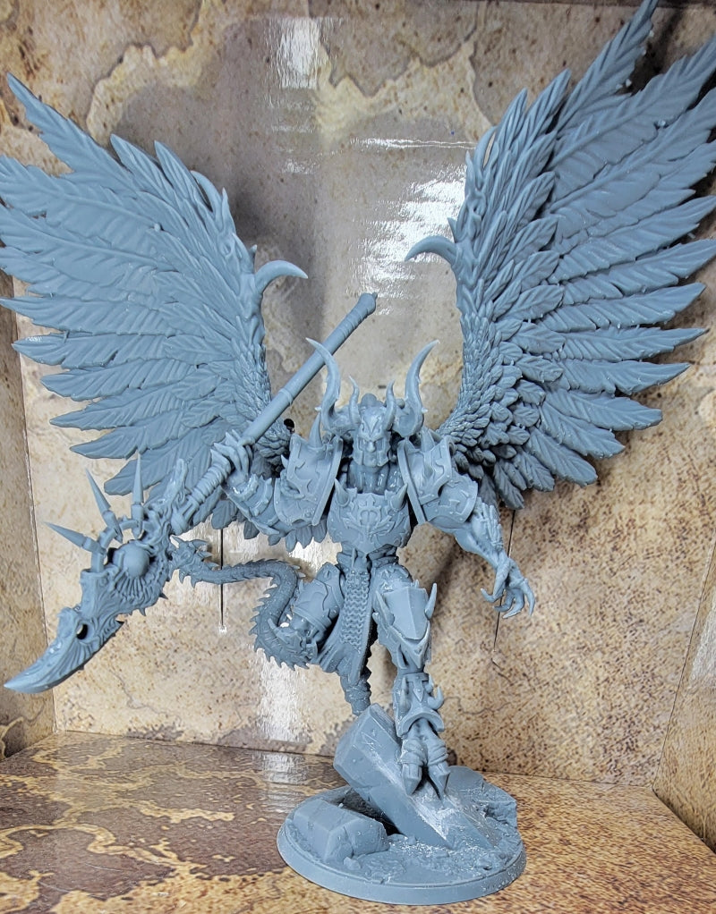 Dark Space Knights Demonic Possessed Warlock, proxy miniature, 28mm heroic scale unpainted resin