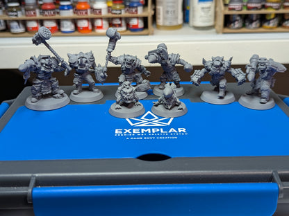 Orks Head Crackaz Mob, proxy miniature, squad, 28mm heroic scale unpainted resin