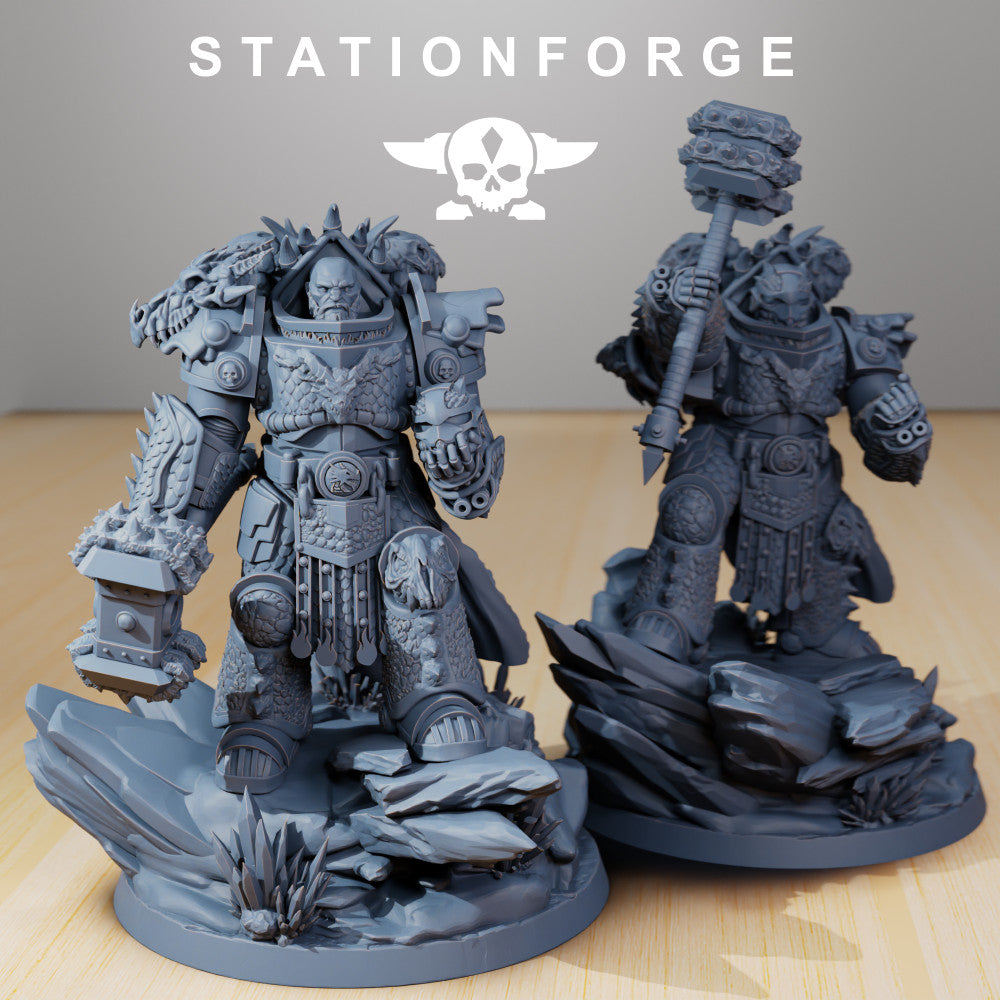 Flame Knights Prime Leader of the Dragon Knights, Flame Knights proxy miniature, 28mm heroic scale unpainted resin