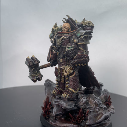 Flame Knights Prime Leader of the Dragon Knights, Flame Knights proxy miniature, 28mm heroic scale unpainted resin, view 10