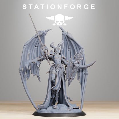 Hellspawn Demon Queen, Hellspawn proxy miniature, 28mm heroic scale unpainted resin, view 2