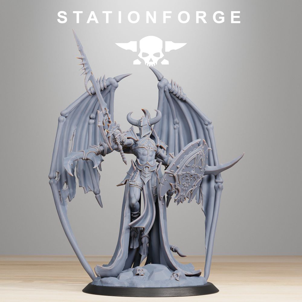 Hellspawn Demon Queen, Hellspawn proxy miniature, 28mm heroic scale unpainted resin, view 3