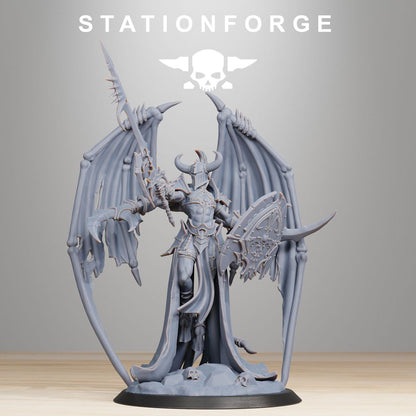 Hellspawn Demon Queen, Hellspawn proxy miniature, 28mm heroic scale unpainted resin, view 3