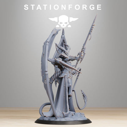 Hellspawn Demon Queen, Hellspawn proxy miniature, 28mm heroic scale unpainted resin, view 7