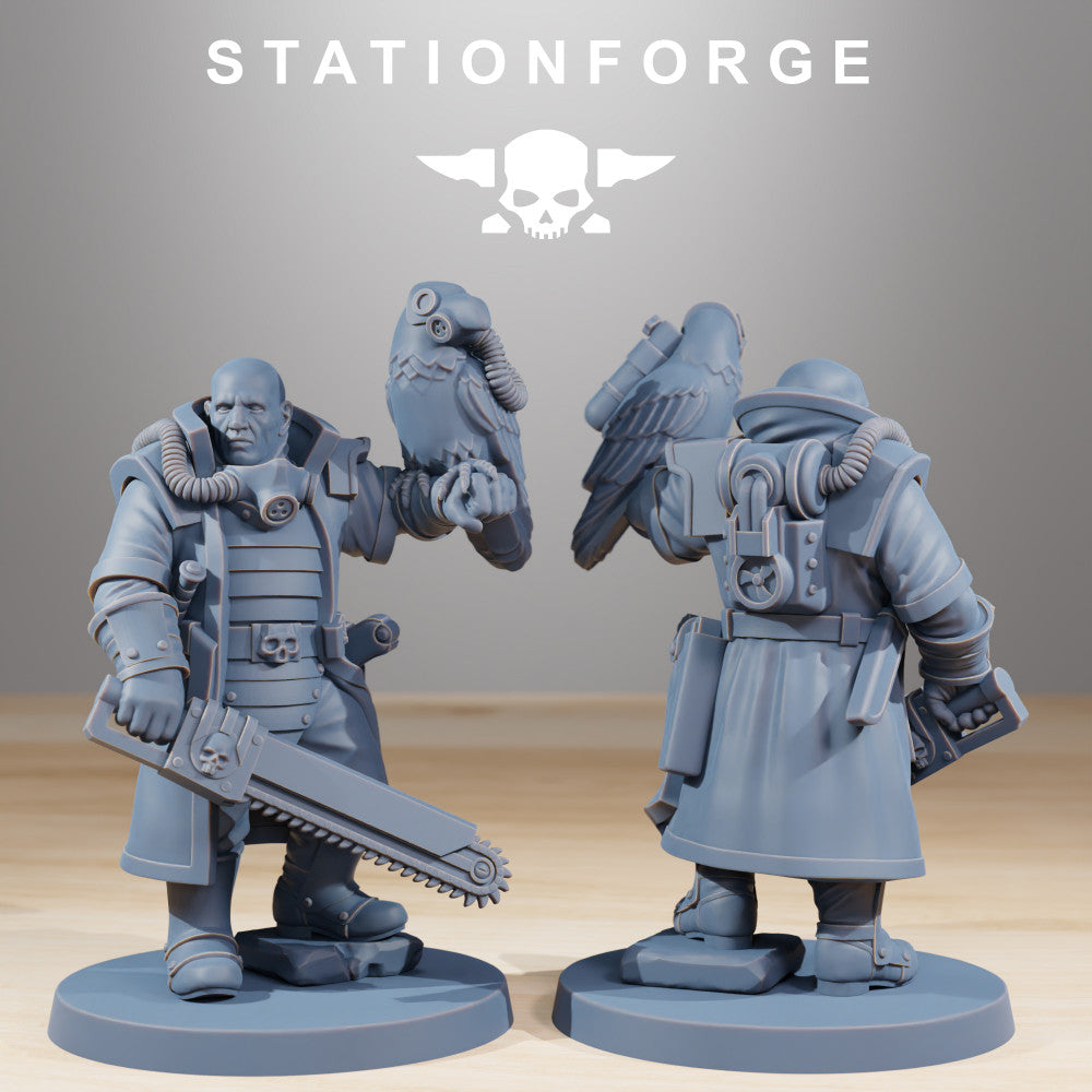 Imperial Army RoyalGuard Captain Julius, Imperial Army proxy miniature, 28mm heroic scale unpainted resin