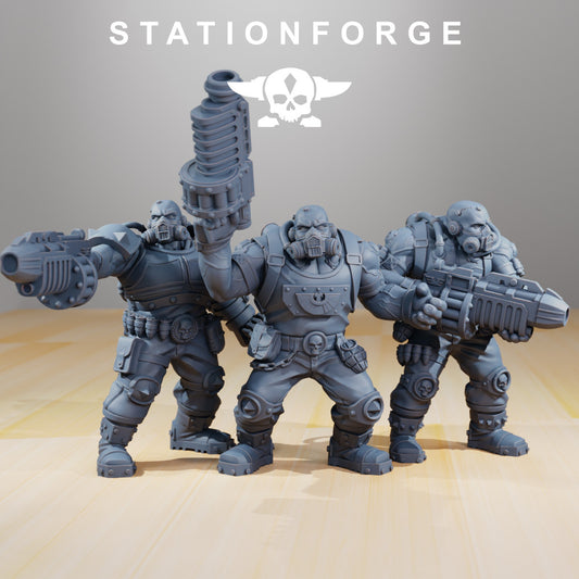 Imperial Army RoyalGuard Guerrillas (3 Units), Imperial Army proxy miniature, 28mm heroic scale unpainted resin