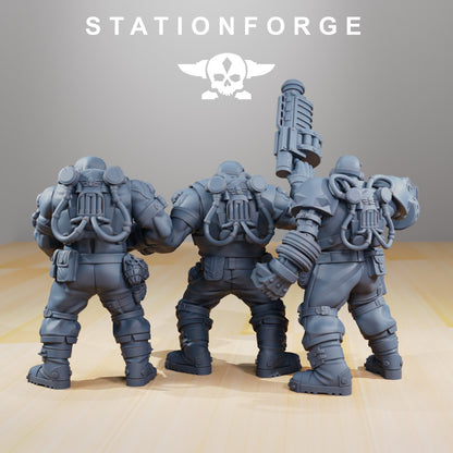 Imperial Army RoyalGuard Guerrillas (3 Units), Imperial Army proxy miniature, 28mm heroic scale unpainted resin, view 2