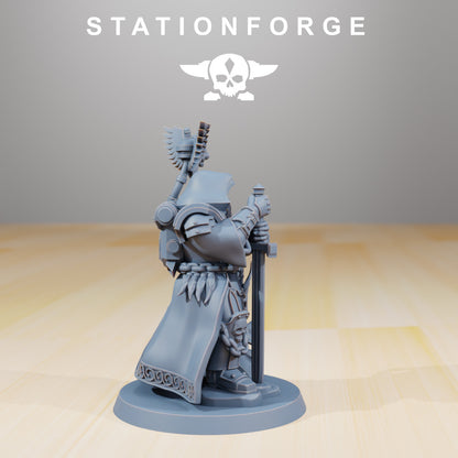 Inquisition The Interrogator, Inquisition proxy miniature, 28mm heroic scale unpainted resin, view 4