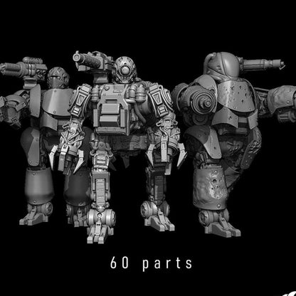 Tech Priests Robot Droidtex, Tech Priests proxy miniature, 28mm heroic scale unpainted resin