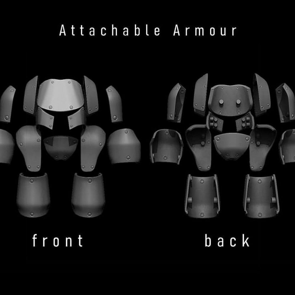 Tech Priests Robot Droidtex, Tech Priests proxy miniature, 28mm heroic scale unpainted resin, view 4
