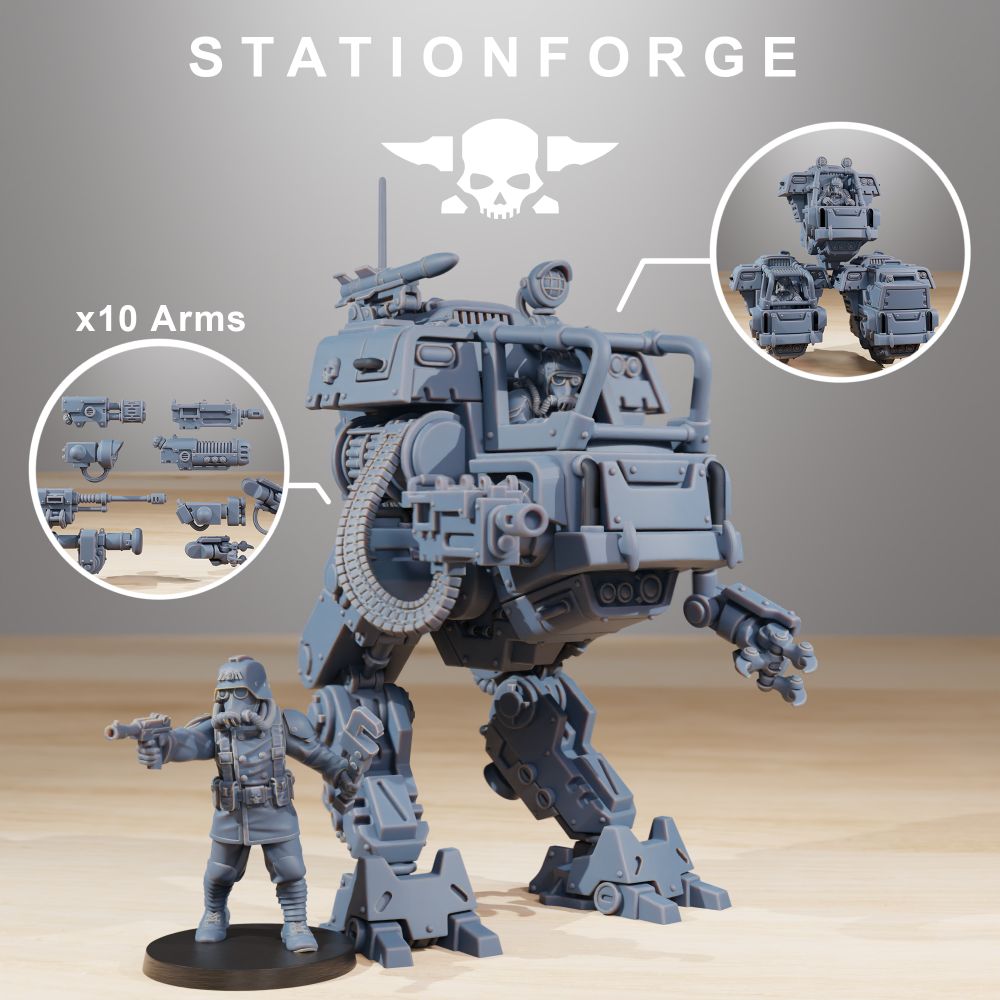 GrimGuard Starter Pack, miniature bundle, 28mm heroic scale unpainted resin, view 2