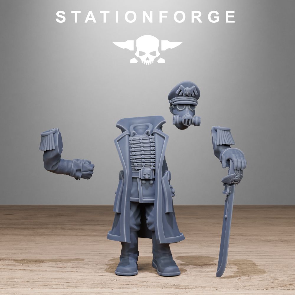 GrimGuard Starter Pack, miniature bundle, 28mm heroic scale unpainted resin, view 7