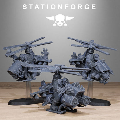 Orkaz Starter Pack, miniature bundle, 28mm heroic scale unpainted resin, view 2