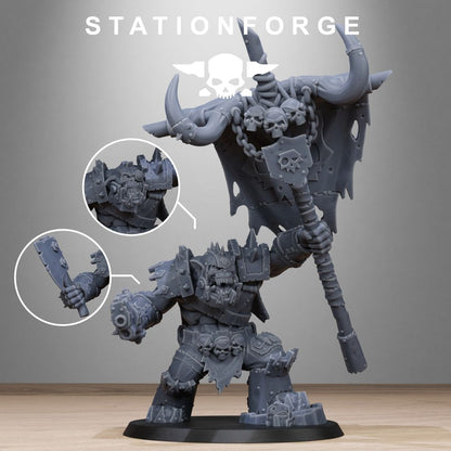 Orkaz Starter Pack, miniature bundle, 28mm heroic scale unpainted resin, view 3