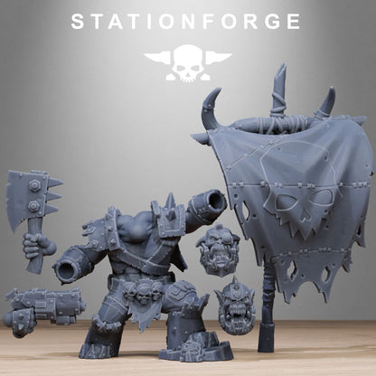 Orkaz Starter Pack, miniature bundle, 28mm heroic scale unpainted resin, view 6