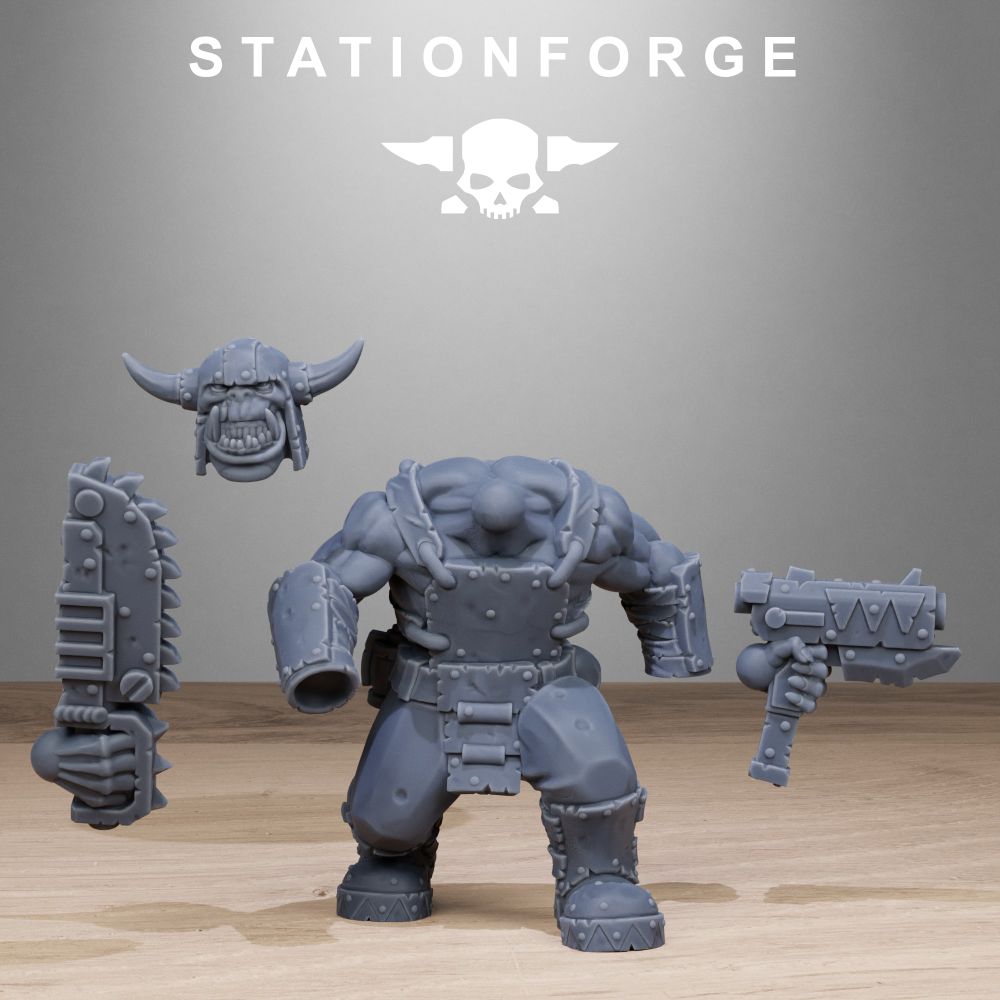 Orkaz Starter Pack, miniature bundle, 28mm heroic scale unpainted resin, view 7