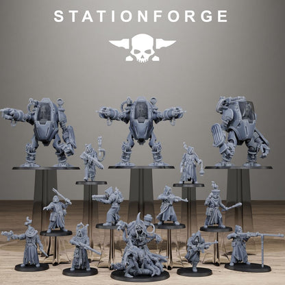 Scavenger Starter Pack, miniature bundle, 28mm heroic scale unpainted resin