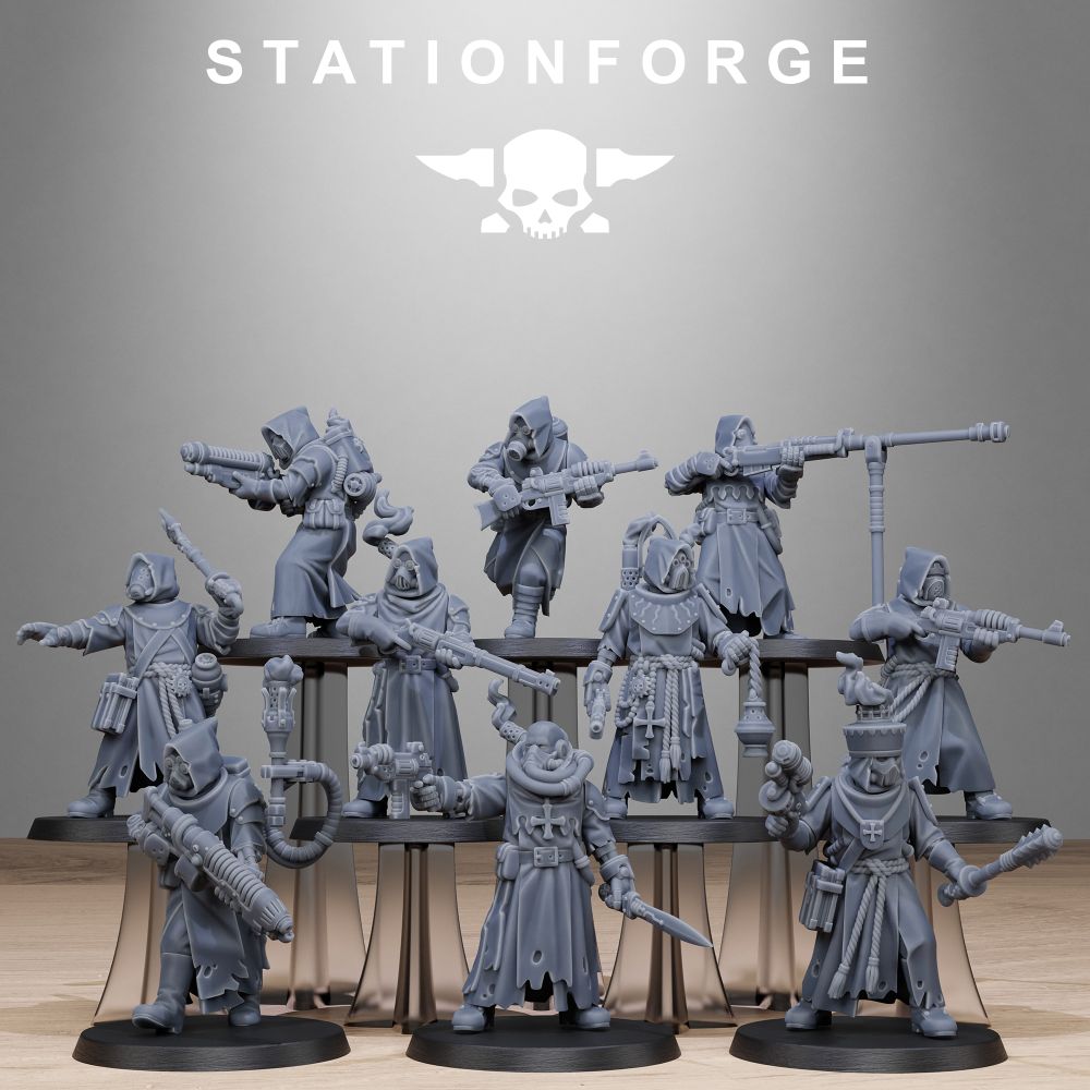 Scavenger Starter Pack, miniature bundle, 28mm heroic scale unpainted resin, view 3
