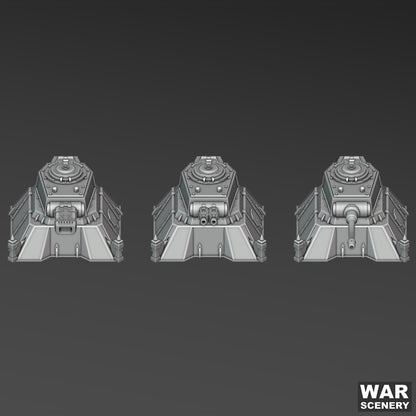 Gun Emplacements (3 Pack), Apocalypse Fortress
