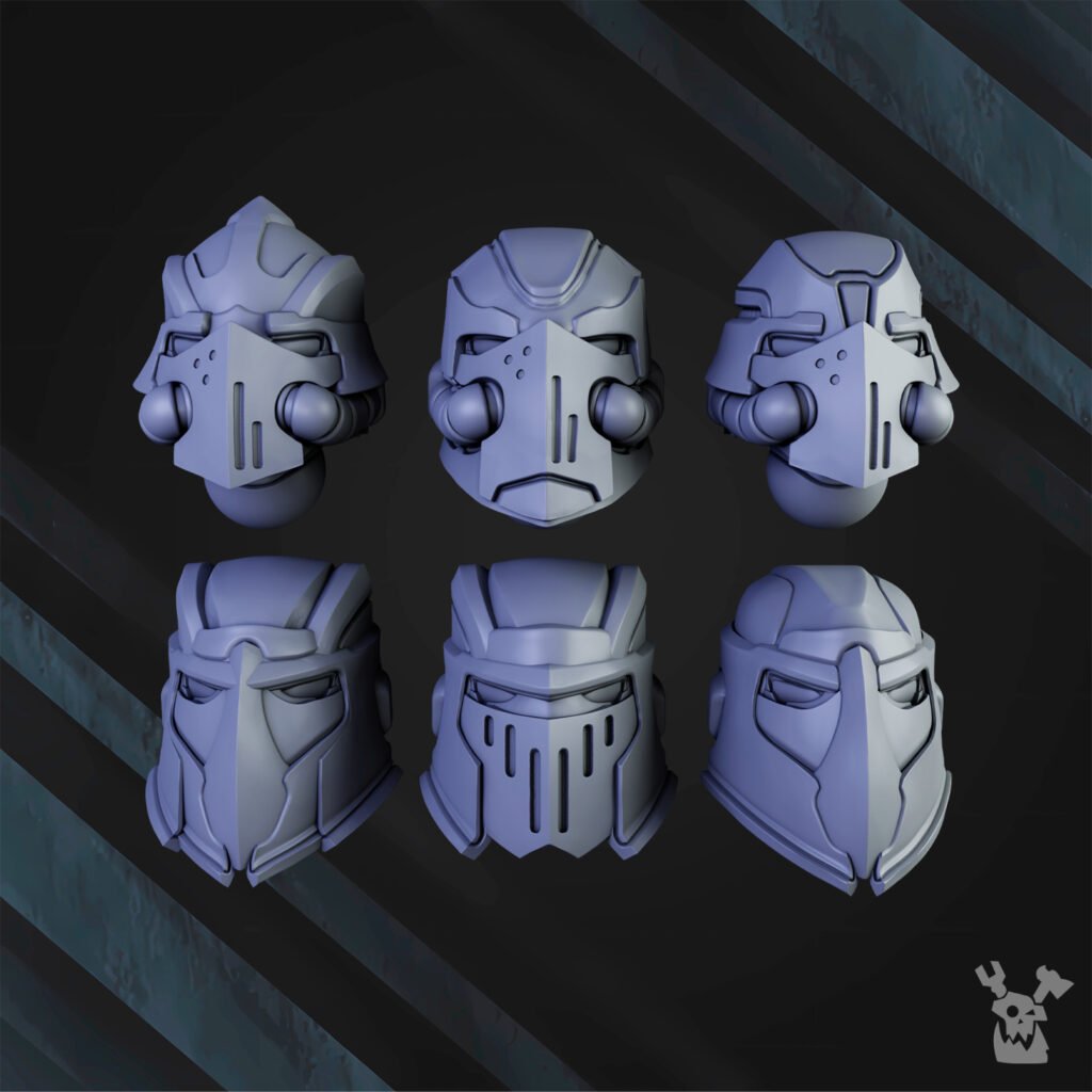 Siege Knights Of The Great Gates (15 Units), proxy miniature, squad, 28mm heroic scale unpainted resin, view 7