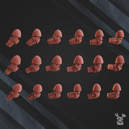 Flame Knights Blade Keepers, proxy miniature, infantry, 28mm heroic scale unpainted resin, view 3