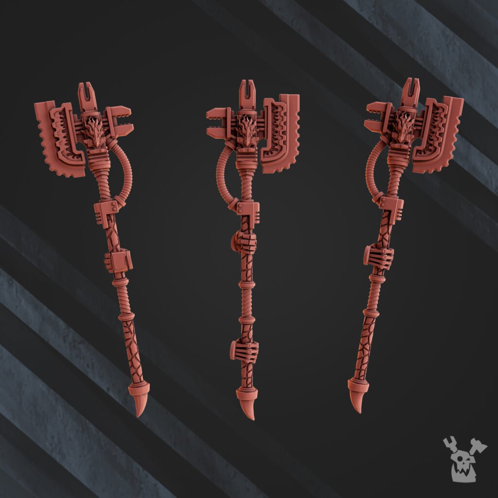 Flame Knights Engineer, proxy miniature, character, 28mm heroic scale unpainted resin, view 7