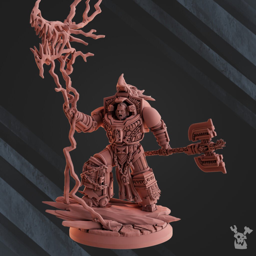 Flame Knights Scribesman, proxy miniature, character, 28mm heroic scale unpainted resin