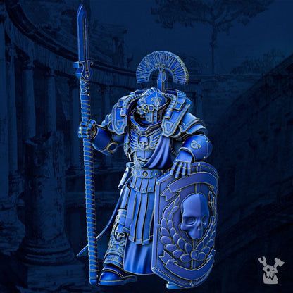 Ultra Knights Agamemnon The Cohorte Commander, proxy miniature, character, 28mm heroic scale unpainted resin