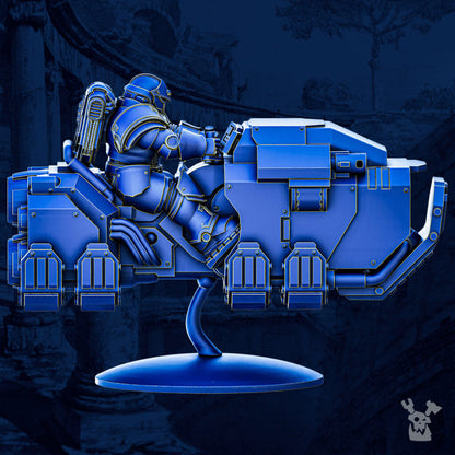 Ultra Knights Airus Cursors Squad, proxy miniature, 28mm heroic scale unpainted resin, view 3