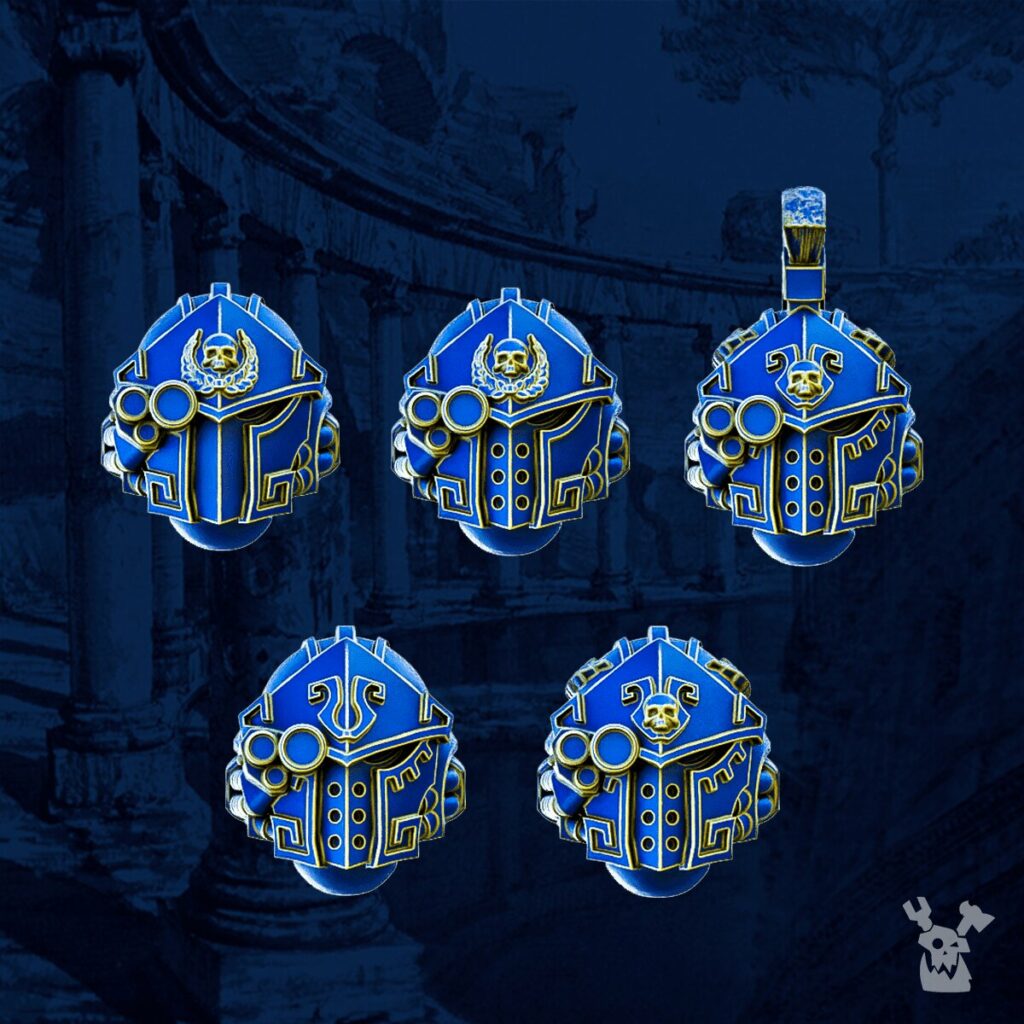 Ultra Knights Gravis Princeps Heads, resin conversion bits, 28mm heroic scale unpainted resin