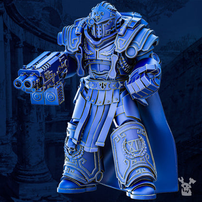 Ultra Knights Gravis Princeps Squad Build Kit, proxy miniature, 28mm heroic scale unpainted resin, view 6