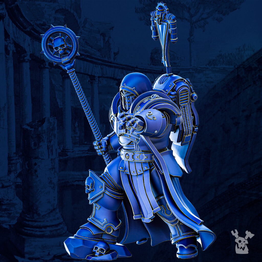 Ultra Knights Homer The Psylliad, proxy miniature, character, 28mm heroic scale unpainted resin, view 2