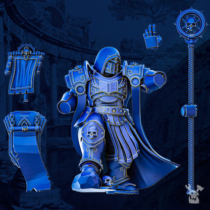Ultra Knights Homer The Psylliad, proxy miniature, character, 28mm heroic scale unpainted resin, view 3