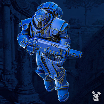 Ultra Knights Impetum Alis Squad Build Kit, proxy miniature, 28mm heroic scale unpainted resin, view 3