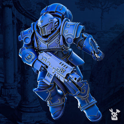 Ultra Knights Impetum Alis Squad Build Kit, proxy miniature, 28mm heroic scale unpainted resin, view 6