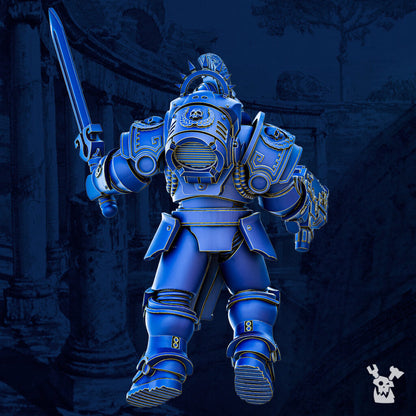 Ultra Knights Impetum Alis Squad Build Kit, proxy miniature, 28mm heroic scale unpainted resin, view 7