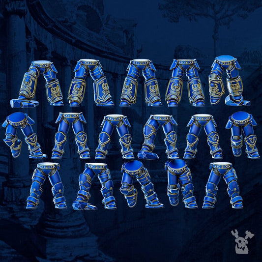 Ultra Knights Legs Pack, resin conversion bits, squad, 28mm heroic scale unpainted resin