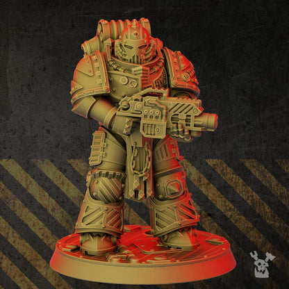Iron Knights Assembly Kit, proxy miniature, build kit, 28mm heroic scale unpainted resin, view 8