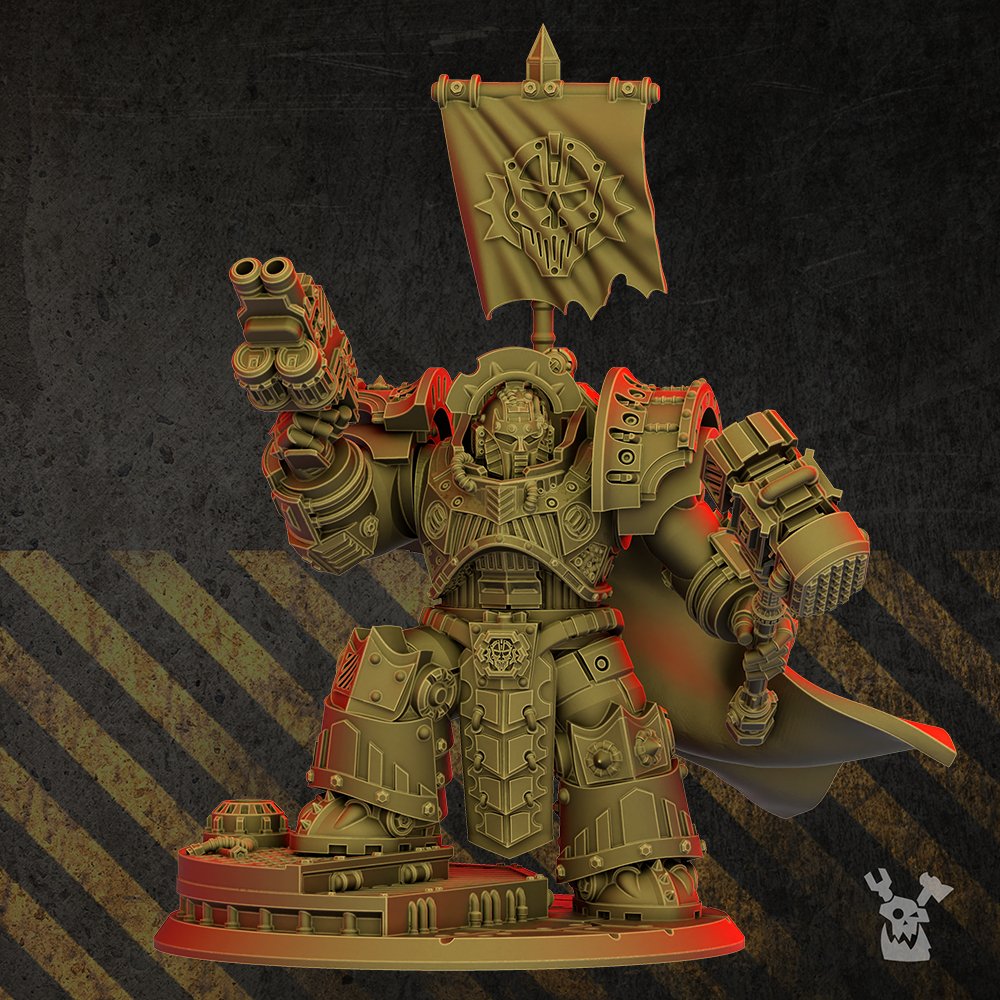 Iron Knights High Brother, proxy miniature, 28mm heroic scale unpainted resin