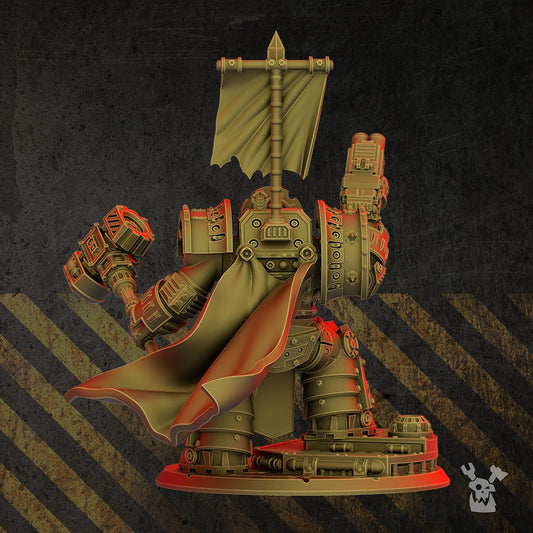 Iron Knights High Brother, proxy miniature, 28mm heroic scale unpainted resin, view 2