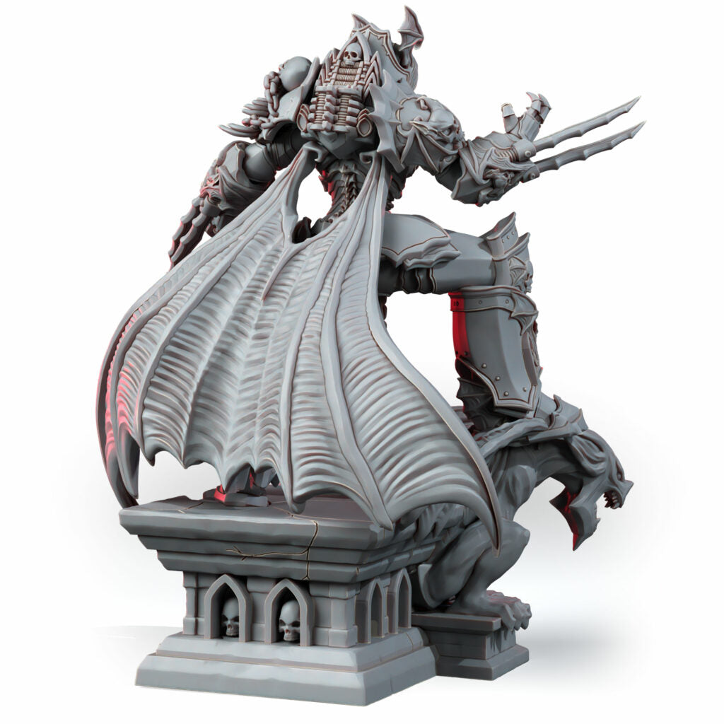 Dark Space Knights Queen Of Vampyres (Height 70 Mm), proxy miniature, character, 28mm heroic scale unpainted resin, view 2