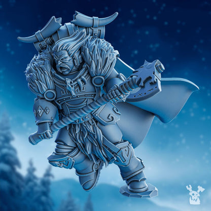 Wolf Knights Chacol Ad Storm Axe, proxy miniature, weapons, 28mm heroic scale unpainted resin