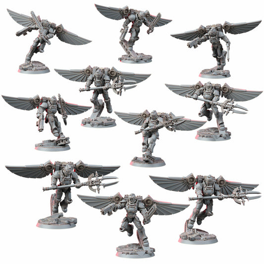 Crimson Knights Assault Militum, proxy miniature, 28mm heroic scale unpainted resin
