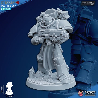 Crusader Knights Temple Militum (10 Units), proxy miniature, squad, 28mm heroic scale unpainted resin, view 6