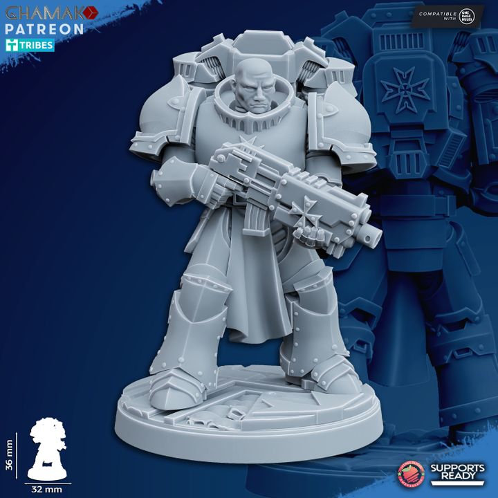 Crusader Knights Temple Militum (10 Units), proxy miniature, squad, 28mm heroic scale unpainted resin, view 10