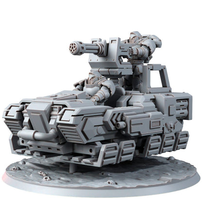 Space Knights Armored Exploret Atv, proxy miniature, 28mm heroic scale unpainted resin