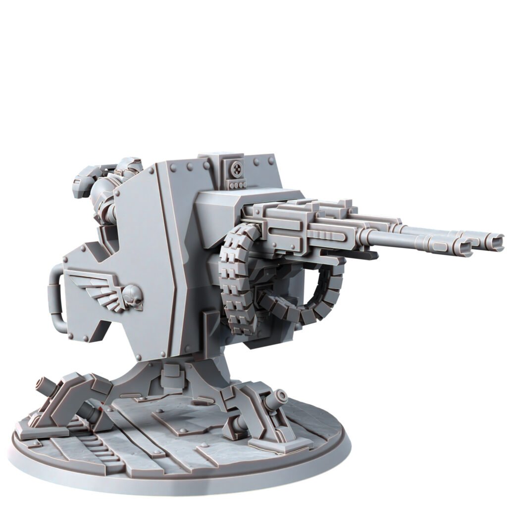Space Knights Tarantula Platform, proxy miniature, 28mm heroic scale unpainted resin