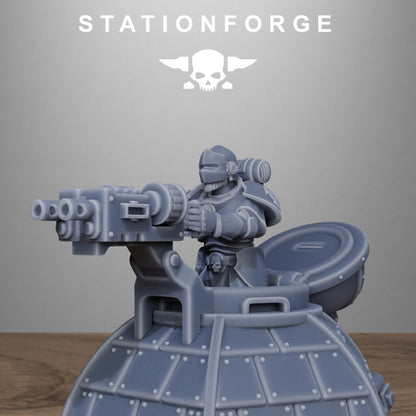 Imperial Army Crawler, proxy miniature, vehicle, 28mm heroic scale unpainted resin, view 6