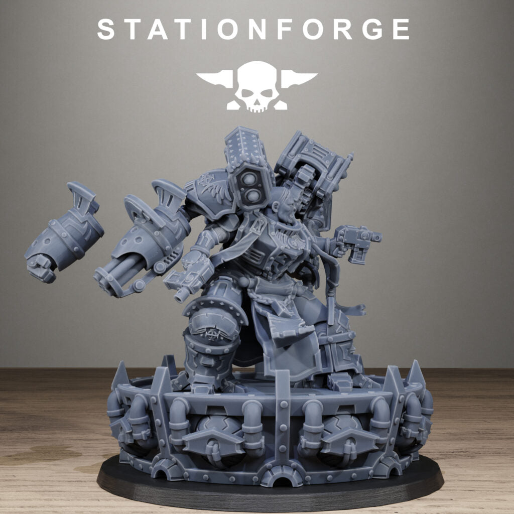 Imperial Army Dominium, proxy miniature, 28mm heroic scale unpainted resin, view 5